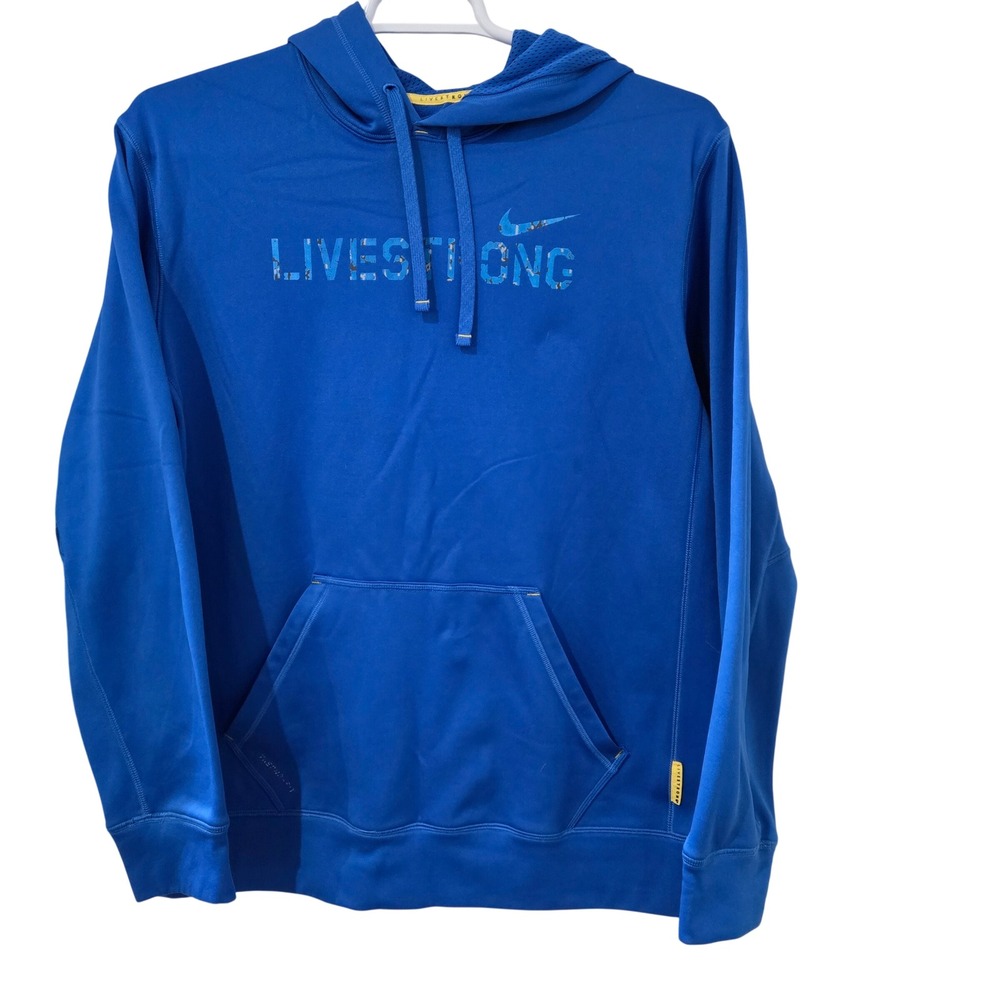 Nike VTG Y2K Livestrong Therma-FIT Hoodie Mens Large Blue
Logo Sweatshirt